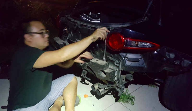 Illustration for article titled Installing a Trailer Hitch on a Mazda Miata Is Incredibly Easy and Fixes the Car's Biggest Flaw